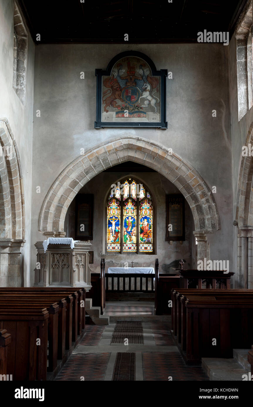 St. Wilfrid`s Church, Low Marnham, Nottinghamshire, England, UK Stock Photo
